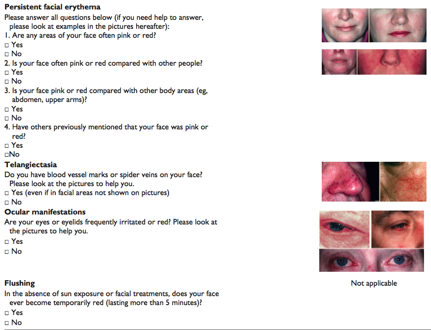 rosascreen rosacea test